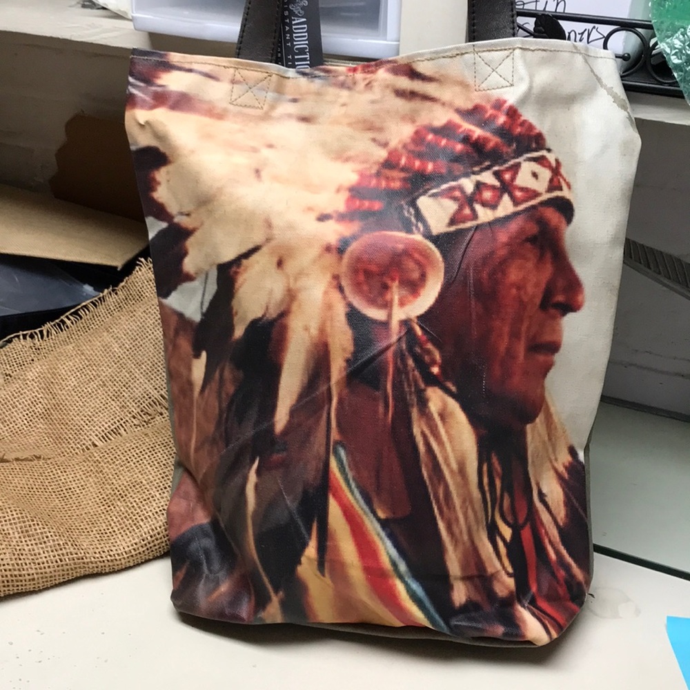 Vintage Addiction Indian Chief Tote